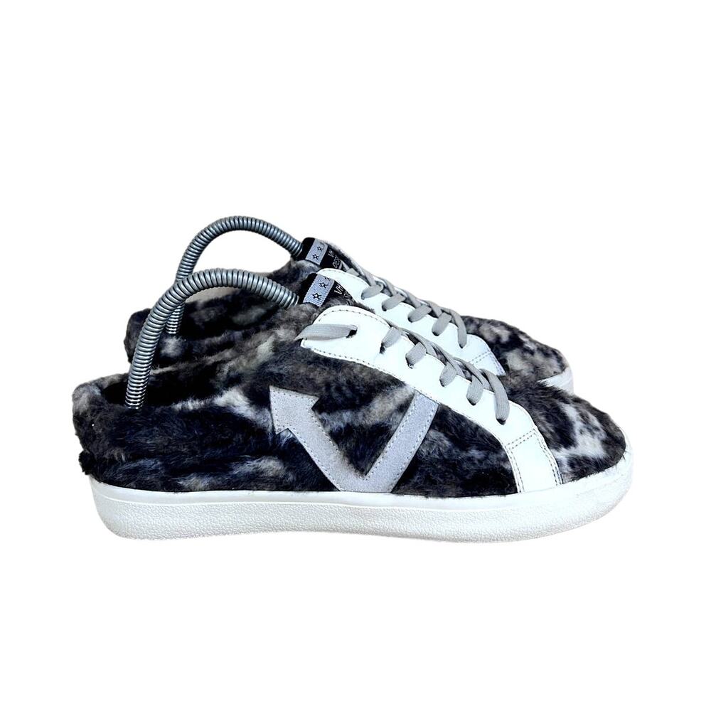 Vintage Havana -Design Fuzzi Leopard Print - Sneakers - Blue/White - Women's - 9